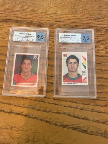 Panini Cristiano Ronaldo - 2 Sticker - Excellent (EX), Nieuw