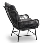 Mondial Living Loungestoel Dex met Hocker Charcoal, Ophalen of Verzenden, Nieuw