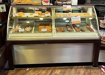 Gebaksvitrine 186cm, gekoeld, zonder motor, Gebruikt