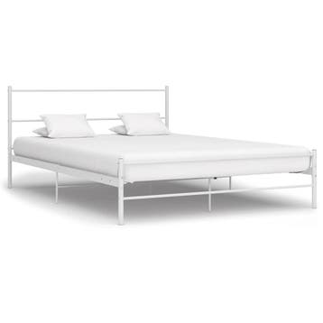 vidaXL Bedframe metaal wit 140x200 cm, Verzenden, Wit, 140 cm, 200 cm