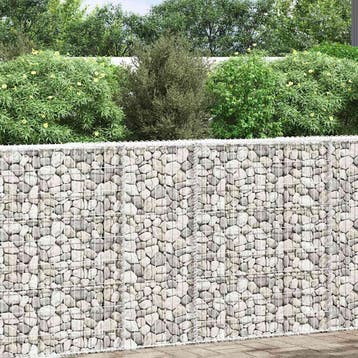 vidaXL Gabion plantenbak trapezium 80x20x100 cm, Verzenden, Minder dan 60 cm, Nieuw, Metaal