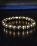 Prachtige pyrietarmband in cadeauverpakking, gratis