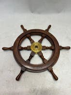 Maritieme objecten - Eik- houten stuurwiel, Antiek en Kunst, Curiosa en Brocante