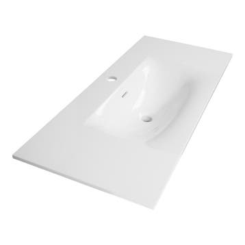 Brauer Glacier Wastafel - 100 cm - met 1 Spoelbak en 1, Ophalen of Verzenden, Nieuw