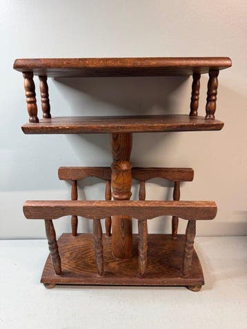 Bijzettafel - Oudhollands houten tijdschriftenrek met