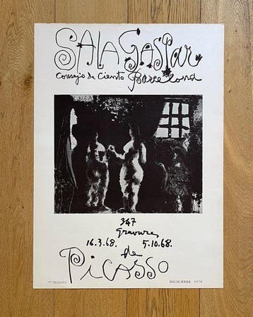 Pablo Picasso - Pablo Picasso – Sala Gaspar Barcelona – 347, Antiek en Kunst