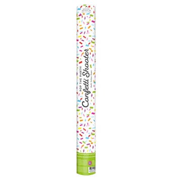 Confetti Shooter multicolour papier 60cm, Verzenden, Nieuw, Feestartikel