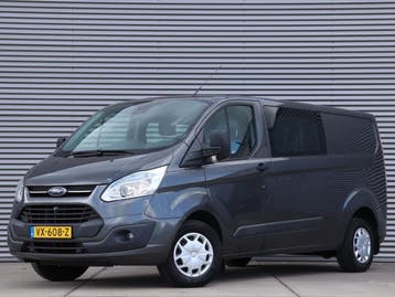 Ford Transit Custom 290 2.2 TDCI L2H1 Trend DC *1e Eigenaar*, Euro 5, Stof, Gebruikt, Overige kleuren