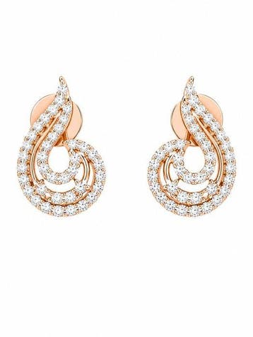 Oorbellen - 14 karaat Roségoud - 0.37ct. tw. Diamant, Nieuw