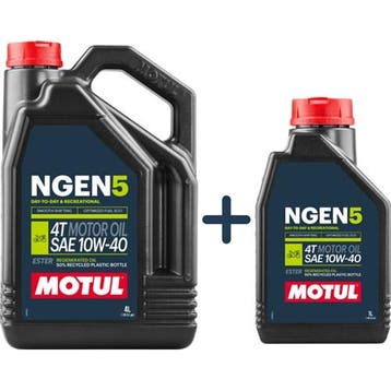 Motul Aanbieding: Motul Ngen 5 10W40 4T 5L = 4L + 1L, Verzenden, Nieuw