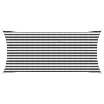 vidaXL Zonneschaduwzeil 2 x 5 m HDPE Rechthoekig Antraciet, Verzenden, Nieuw