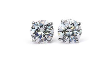Oorbellen - 18 karaat Witgoud - 3.00ct. tw. Diamant, Nieuw