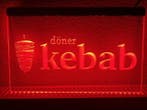 Doner kebab snackbar neon bord lamp LED verlichting reclame, Verzamelen, Merken en Reclamevoorwerpen, Verzenden, Nieuw