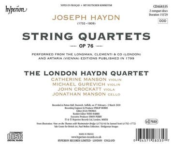 cd - london haydn quartet - Haydn: String Quartets Op. 76..., Verzenden, Zo goed als nieuw
