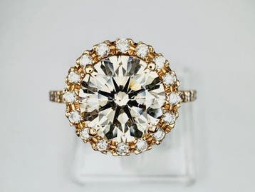 Trouwring - 18 karaat Roségoud - 2.08ct. tw. Diamant