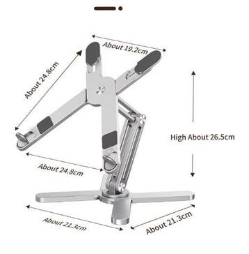 Opvouwbare Aluminium Laptopstandaard met 360° Rotatie, Verzenden, Nieuw
