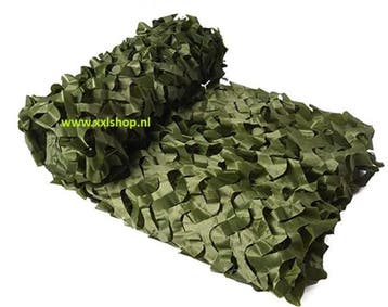 Camouflage net vierkant leger groen schaduwdoek camo *3x4* G, Verzamelen, Verzenden