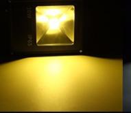 LED Bouwlamp Geel  - 10 Watt, Ophalen of Verzenden, Nieuw, Minder dan 50 watt, Lamp met armatuur