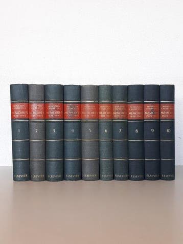 Winston Churchill - Memoires 1939-1945 (10 delen compleet) -
