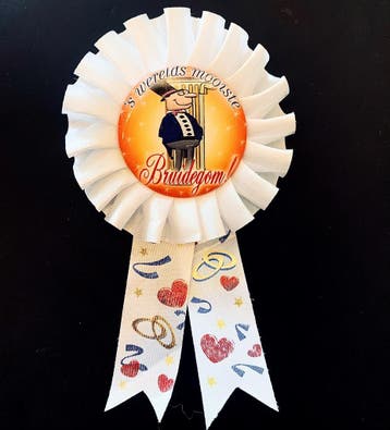 Slinger Groom to Be goud of zwart, Hobby en Vrije tijd, Verzenden, Nieuw, Versiering, Geboorte of Huwelijk