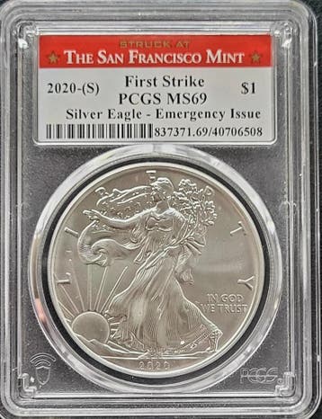 American Eagle 1 oz 2020, Postzegels en Munten, Munten | Amerika, Verzenden, Midden-Amerika, Losse munt, Zilver