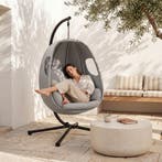 Hangstoel Anika met frame en kussen 160 kg - lichtgrijs, Verzenden, Nieuw