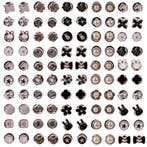 Fako Bijoux - 100x Pin Broche Mini - Steek Pin Knopen Set -, Verzenden, Nieuw