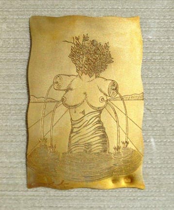 Salvador Dali (1904-1989) - Reliëf, Venus - silver gravure