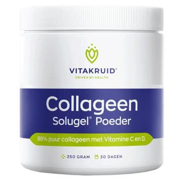 Vitakruid  Collageen Solugel Poeder  250 gr, Verzenden, Nieuw