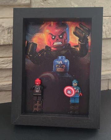 Boriani 2.0 - Captain America vs Red Skull - Opera Originale, Nieuw