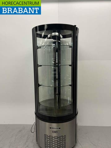 RVS Ronde koelvitrine Gebaksvitrine 400 liter 230V Horeca, Ophalen of Verzenden, Nieuw in verpakking