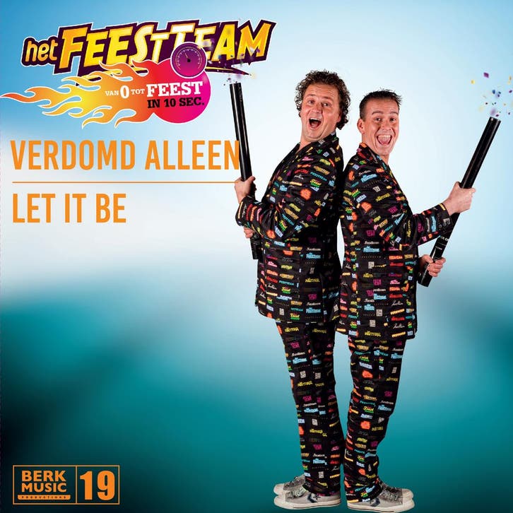 Feestteam - Verdomd Alleen + Let It Be (Vinylsingle), Cd's en Dvd's, Vinyl | Nederlandstalig
