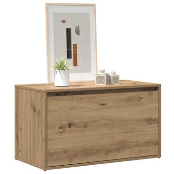 vidaXL Halbankje 80x40x45 cm bewerkt hout artisanaal, Verzenden