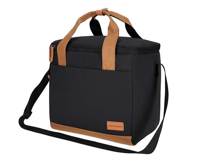 Norlander Koeltas Austin 20L - Retro Look - Zwart, Caravans en Kamperen, Koelboxen, Nieuw, Verzenden