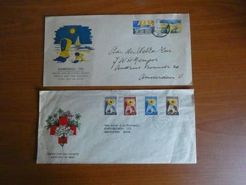 Nederland 1949 - FDC Voorloper Niwin-zegels en Zomer 1949, Gestempeld