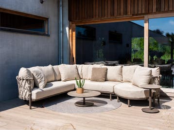 4 Seasons Ezra modulaire hoekbank - Latte/Terre | AANVRAAG, Verzenden, Nieuw, Overige materialen