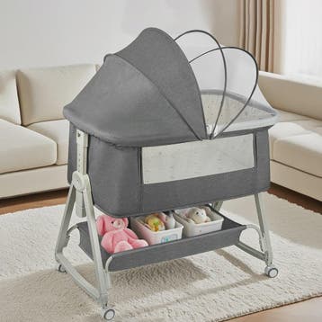 4-in-1 Baby Co-Sleeper Crib: Verstelbaar, Kantelbaar, Wielen, Verzenden, Nieuw