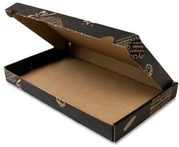 Brievenbusdoos kerst zwart-bruin enkel golf verzenddoos, Ophalen of Verzenden, Nieuw