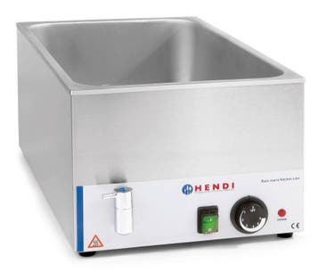 Hendi Bain-Marie met kraan | 150 mm diep, Verzenden, Nieuw in verpakking