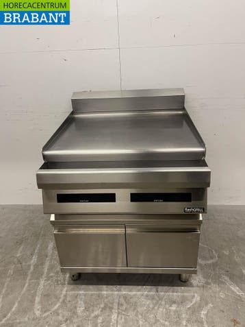 RVS Zernike Flashgrill Bakplaat Glad 2 zones 80 cm 400V, Ophalen of Verzenden, Gebruikt