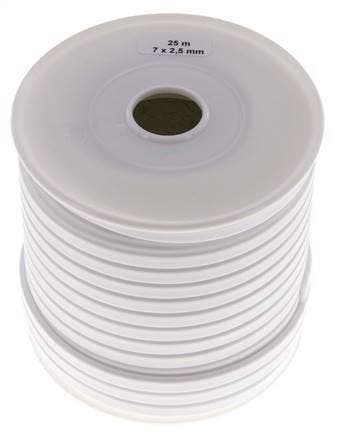 7x2.5 mm PTFE-vlakafdichtingsband 25 m, Verzenden, Nieuw
