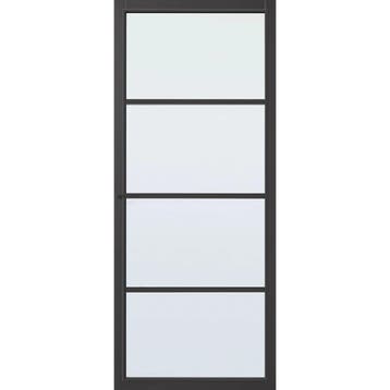 Cando binnendeur Hartford 93x211,5 (wit, Stomp, Blankglas), 80 tot 100 cm, Binnendeur, Nieuw, Ophalen of Verzenden