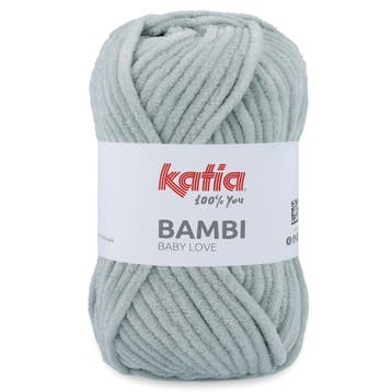 Katia Bambi - 325 parelgrijs - Chenille Garen, Ophalen of Verzenden, Nieuw