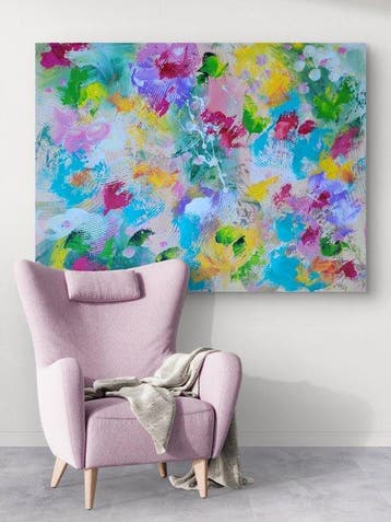 Laura Capellini -  SOUL GARDEN #14(XL) Acrylic on canvas -
