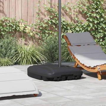 vidaXL Parasolvoet zwart, Verzenden, Nieuw, Minder dan 1 meter, Parasolvoet