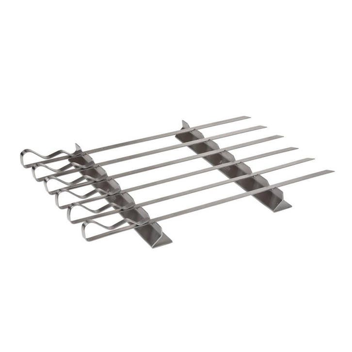 barbecue spiesen en houder, Tuin en Terras, Houtskoolbarbecues, Verzenden