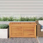 vidaXL Tuinbox met zak 114x50x58 cm massief teakhout, Tuin en Terras, Verzenden, Nieuw