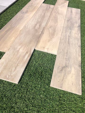 keramische tuintegels houtlook diverse afmetingen actie, Nieuw, Keramiek, 10 m² of meer, Terrastegels