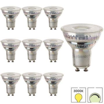 10x GU10 LED spot | Lybardo | 5.2 watt 50° 3000K dimbaar, Verzenden, Nieuw, 30 tot 60 watt, Overige typen