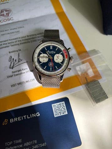 Breitling - Top Time B01 Shelby Cobra - AB01763A1C1A1 -, Nieuw